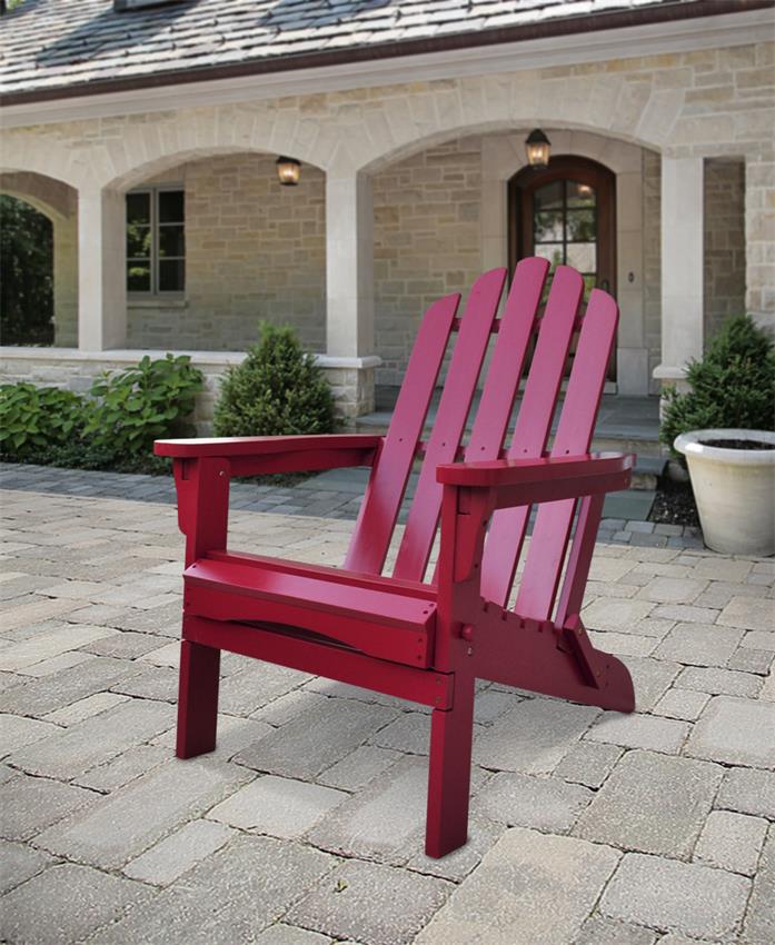 Cedar Wood Adirondack Folding Chair