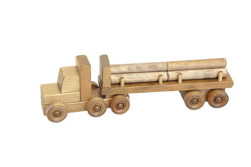 Wooden Toy Truck With Logs From Eco Friendly Digs Handmade Wooden Toy Truck With Logs