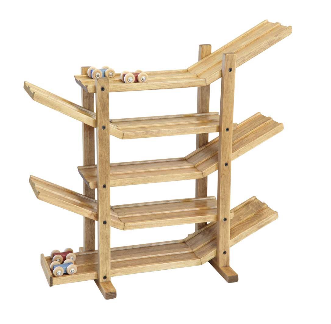 Wooden Car Roller Racetrack From Eco Friendly Digs Wooden Car Roller Racetrack