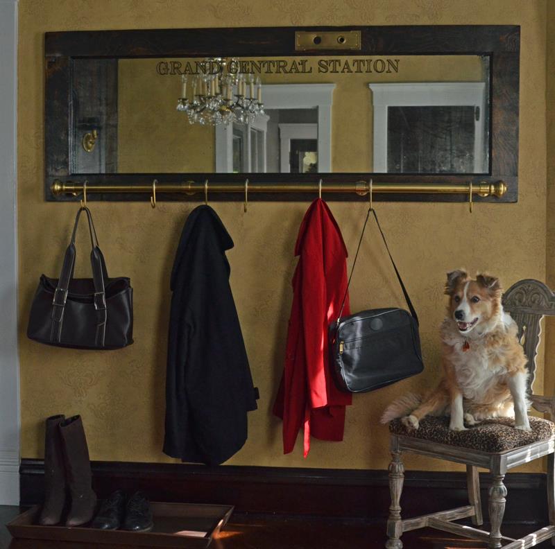 Coat Rack With Mirror Vintage Door Coat Rack Mirror With Brass Rail And Grand Central 33 Coat Rack With Mirror Vintage Door Coat Rack Mirror With Brass Rail And Grand Central 33