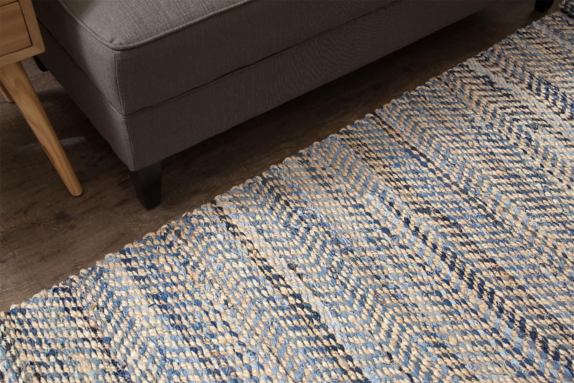 Austin Denim Jute Rug From Eco Friendly Digs